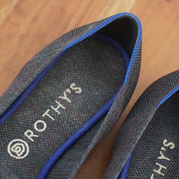 Rothys Womens The Loafer Slip On Shoes Flats Navy Blue Size 12 - Picture 4 of 11